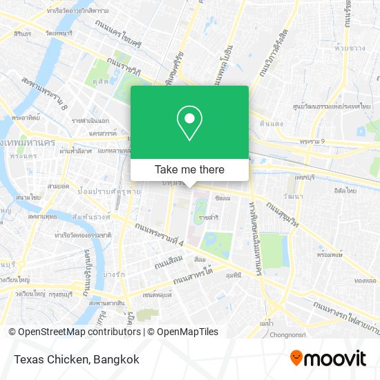 Texas Chicken map