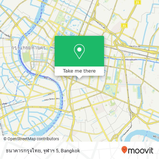 ธนาคารกรุงไทย, จุฬาฯ 5 map