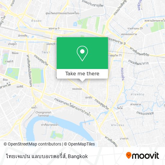 ไทยเจแปน แลบบอเรตอรี่ส์ map