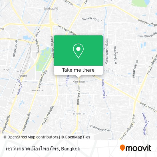 เซเว่นตลาดเมืองไทยภัทร map