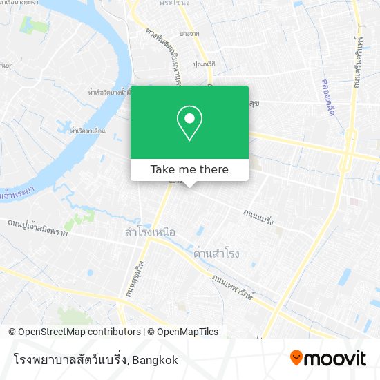 โรงพยาบาลสัตว์แบริ่ง map