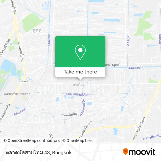 ตลาดนัดสายไหม 43 map