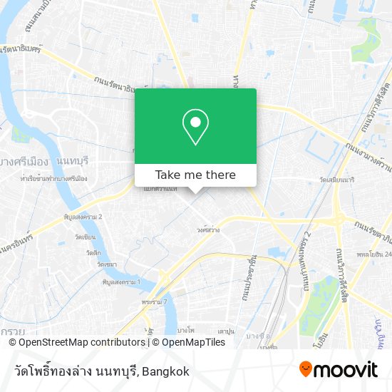 วัดโพธิ์ทองล่าง นนทบุรี map