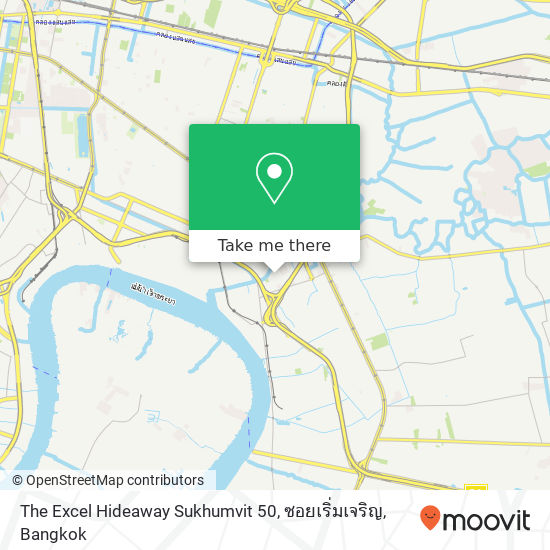 The Excel Hideaway Sukhumvit 50, ซอยเริ่มเจริญ map