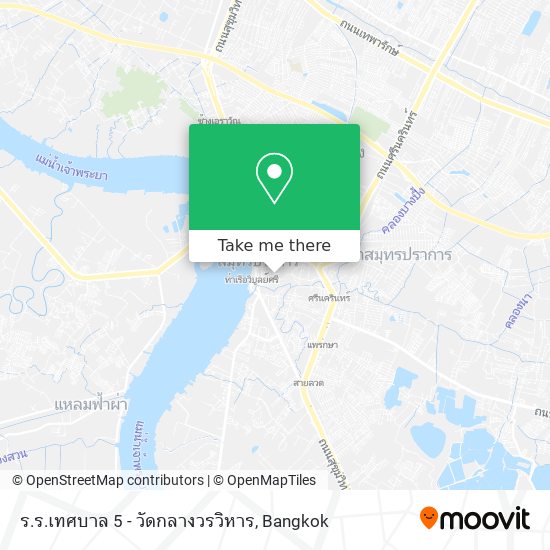 ร.ร.เทศบาล 5 - วัดกลางวรวิหาร map