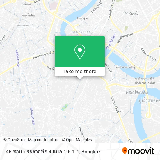 45 ซอย ประชาอุทิศ 4 แยก 1-6-1-1 map