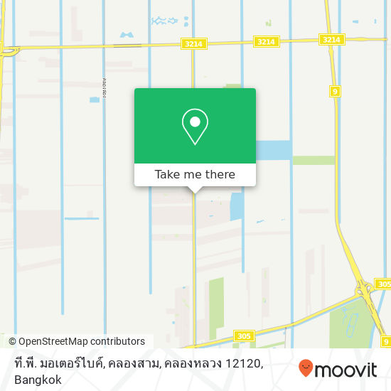 ที.พี. มอเตอร์ไบค์, คลองสาม, คลองหลวง 12120 map