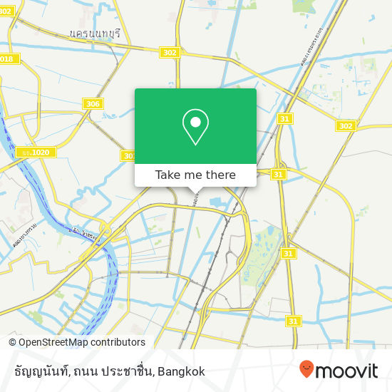 ธัญญนันท์, ถนน ประชาชื่น map