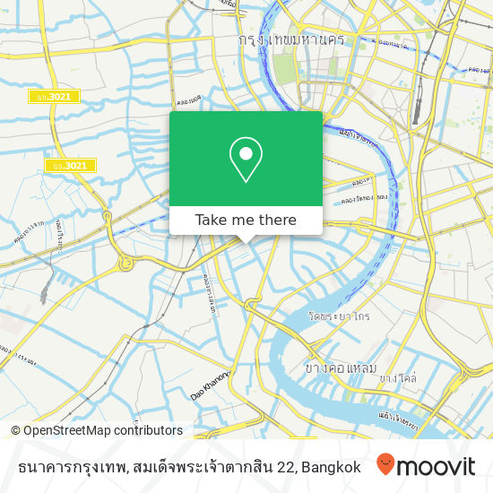 ธนาคารกรุงเทพ, สมเด็จพระเจ้าตากสิน 22 map