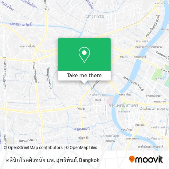 คลินิกโรคผิวหนัง นพ. สุทธิพันธ์ map