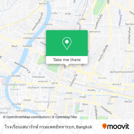 โรงเรียนเสนารักษ์ กรมแพทย์ทหารบก map