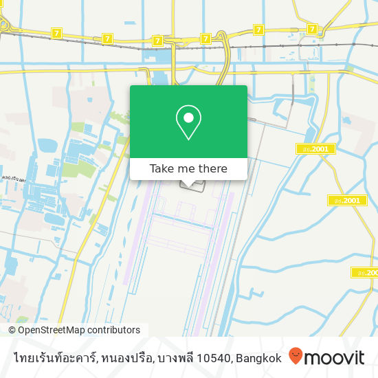 ไทยเร้นท์อะคาร์, หนองปรือ, บางพลี 10540 map