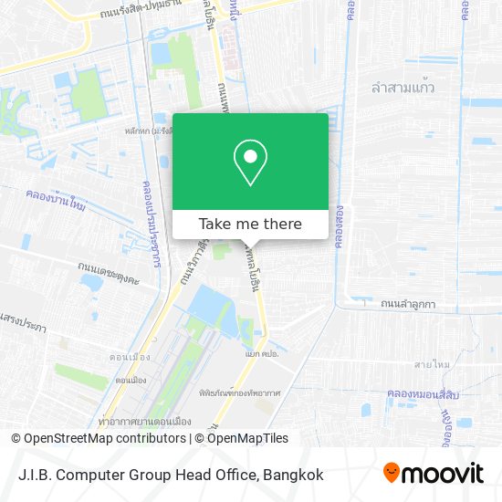 J.I.B. Computer Group Head Office map