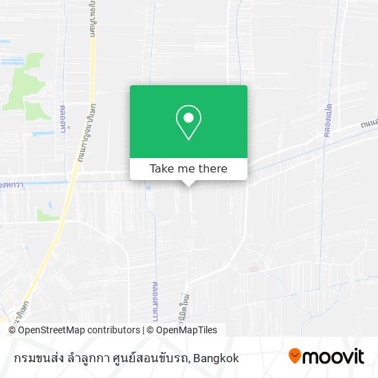 กรมขนส่ง ลำลูกกา ศูนย์สอนขับรถ map