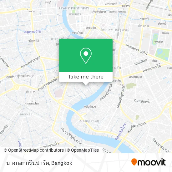 บางกอกกรีนปาร์ค map
