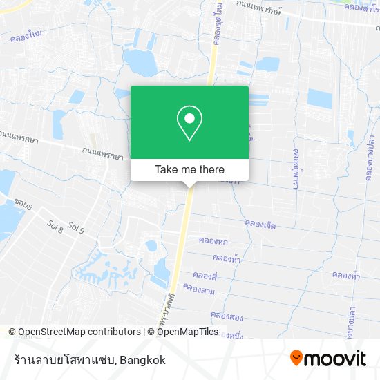 ร้านลาบยโสพาแซ่บ map