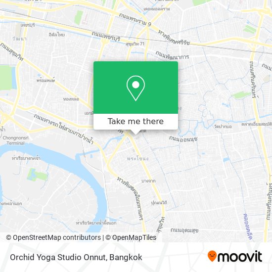 Orchid Yoga Studio Onnut map