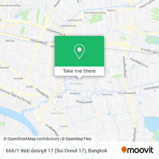 666 / 1 ซอย อ่อนนุช 17 (Soi Onnut 17) map
