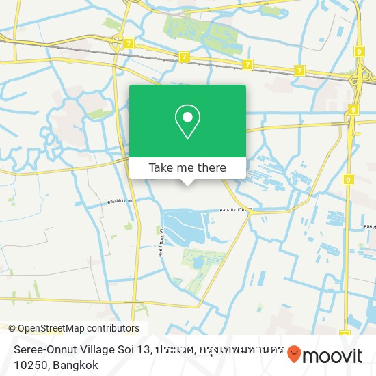 Seree-Onnut Village Soi 13, ประเวศ, กรุงเทพมหานคร 10250 map