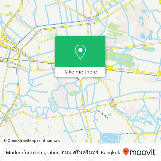 Modernform Integration, ถนน ศรีนครินทร์ map