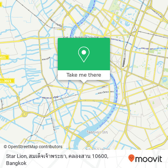 Star Lion, สมเด็จเจ้าพระยา, คลองสาน 10600 map