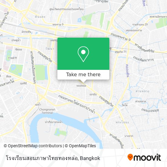 โรงเรียนสอนภาษาไทยทองหล่อ map