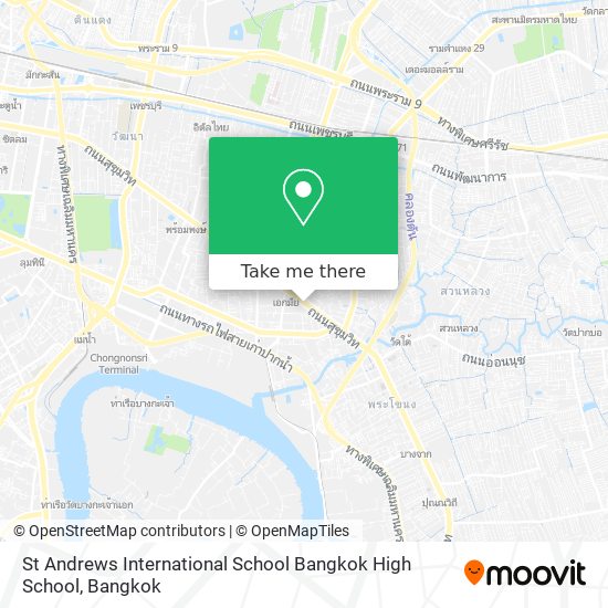 St Andrews International School Bangkok High School map