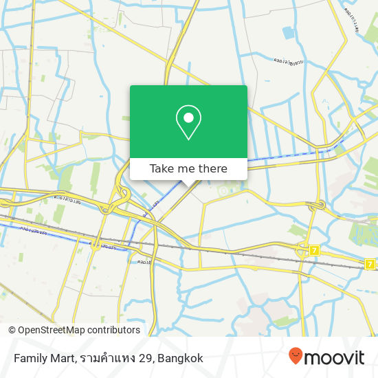 Family Mart, รามคำแหง 29 map