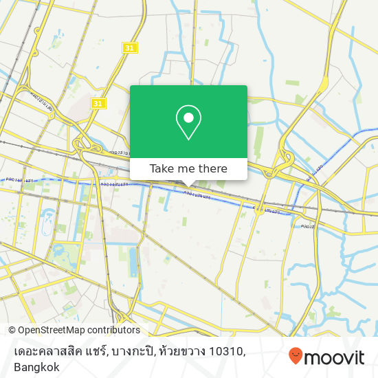 เดอะคลาสสิค แชร์, บางกะปิ, ห้วยขวาง 10310 map