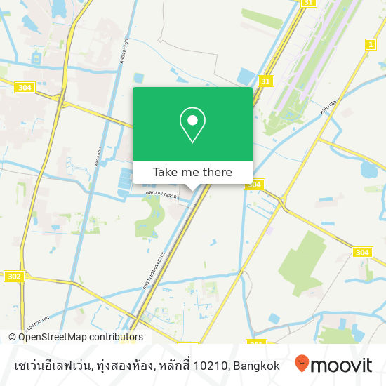 เซเว่นอีเลฟเว่น, ทุ่งสองห้อง, หลักสี่ 10210 map