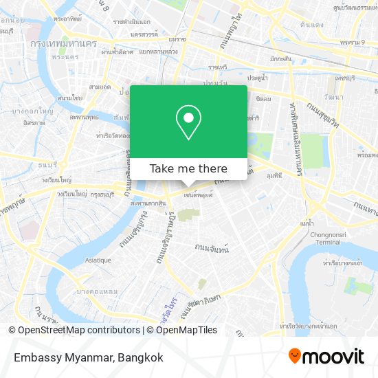Embassy Myanmar map
