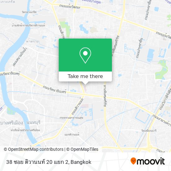 38 ซอย ติวานนท์ 20 แยก 2 map