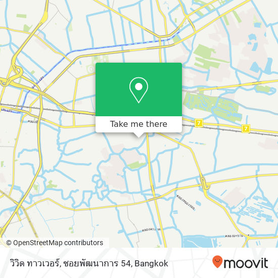 วิวิด ทาวเวอร์, ซอยพัฒนาการ 54 map