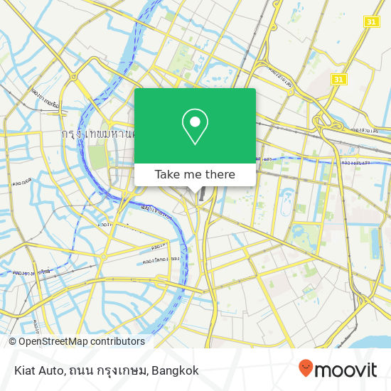 Kiat Auto, ถนน กรุงเกษม map