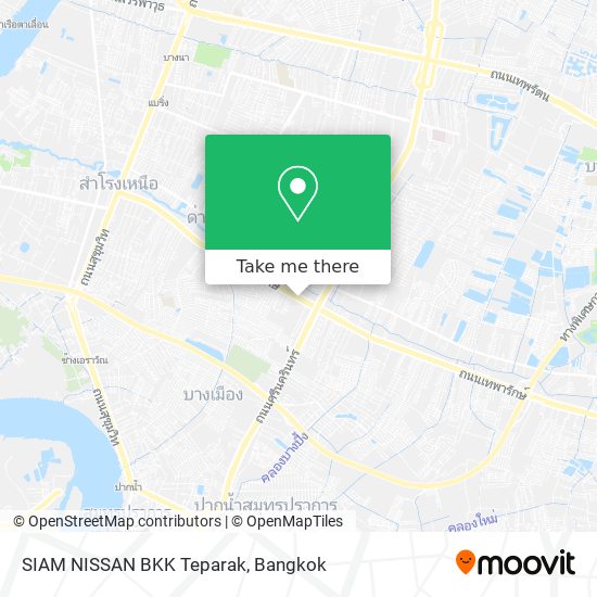 SIAM NISSAN BKK Teparak map