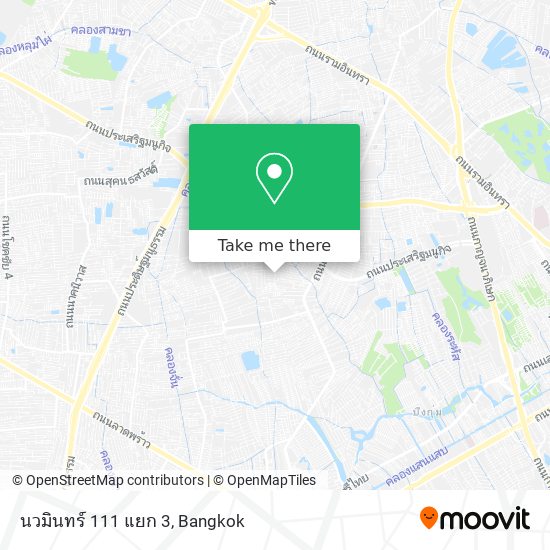 นวมินทร์ 111 แยก 3 map