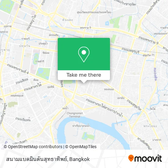 สนามแบดมินตันสุทธาทิพย์ map