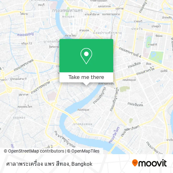 ศาลาพระเครื่อง แพร สีทอง map