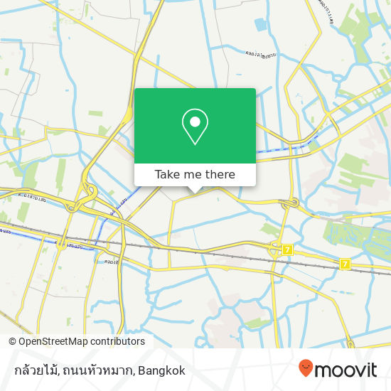 กล้วยไม้, ถนนหัวหมาก map