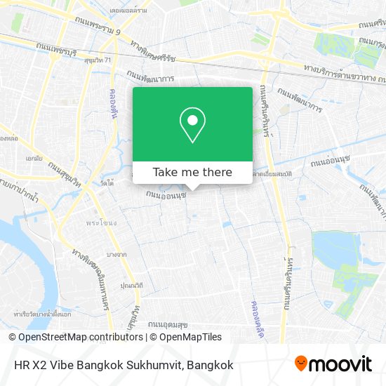 HR X2 Vibe Bangkok Sukhumvit map