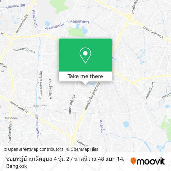 ซอยหมู่บ้านเลิศอุบล 4 รุ่น 2 / นาคนิวาส 48 แยก 14 map