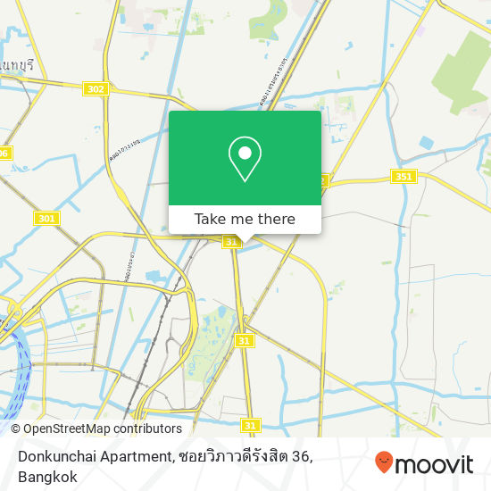 Donkunchai Apartment, ซอยวิภาวดีรังสิต 36 map