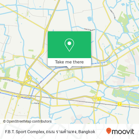 F.B.T. Sport Complex, ถนน รามคำแหง map