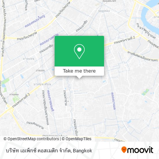 บริษัท เอเพ็กซ์ คอสเมติก จำกัด map