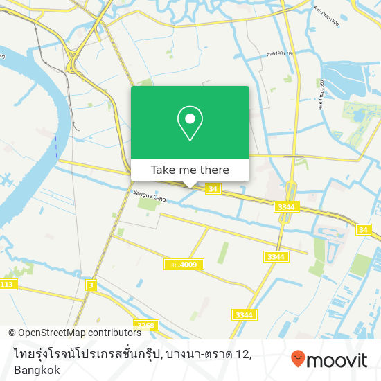 ไทยรุ่งโรจน์โปรเกรสชั่นกรุ๊ป, บางนา-ตราด 12 map