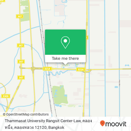 Thammasat University Rangsit Center-Law, คลองหนึ่ง, คลองหลวง 12120 map