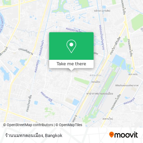 ร้านนมหกดอนเมือง map