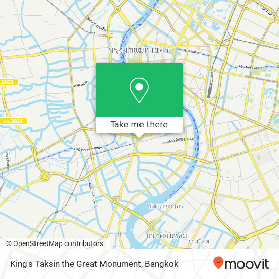 King's Taksin the Great Monument map