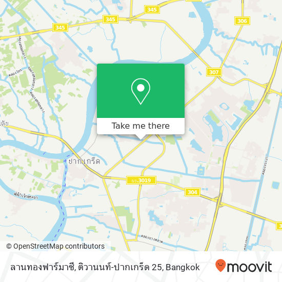 ลานทองฟาร์มาซี, ติวานนท์-ปากเกร็ด 25 map