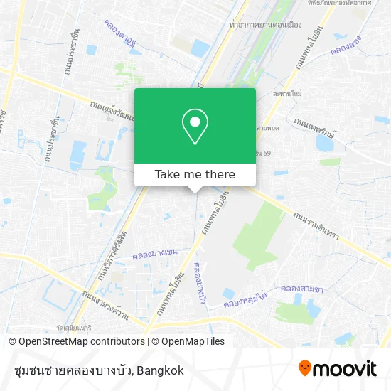 ชุมชนชายคลองบางบัว map